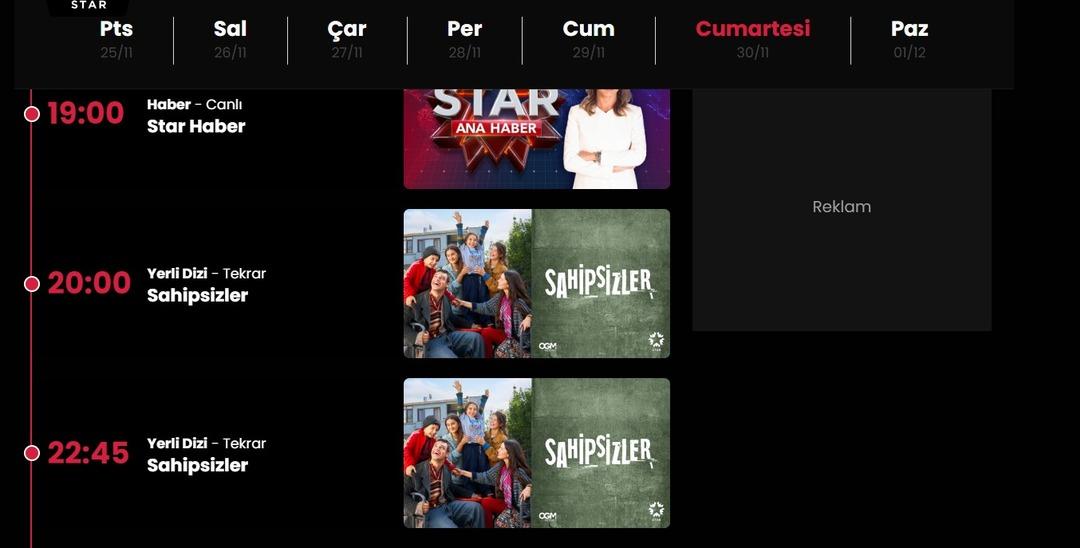 televizyon yıldızı