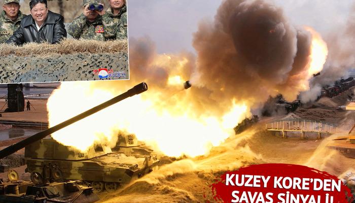 Kuzey Kore'den savaş sinyali: Dev tatbikat görüldü... ABD ve Güney Kore'ye karşı durun: Bedelini ağır ödeyecekler!