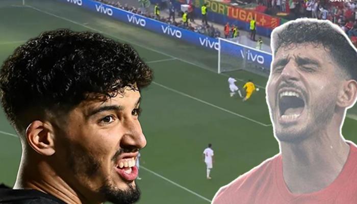 Milli takımdan tarihe geçecek bir hata!  Portekiz'in bile beklemediği bir anda Samet Akaydın topu kendi kalesine gönderiyor... 2024 Avrupa Şampiyonası