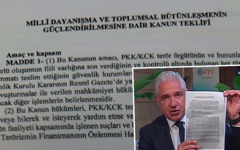 Süreç yasası teklifi tamamlandı. İşte madde madde kanun teklifi ve gerekçelerinin tam metni